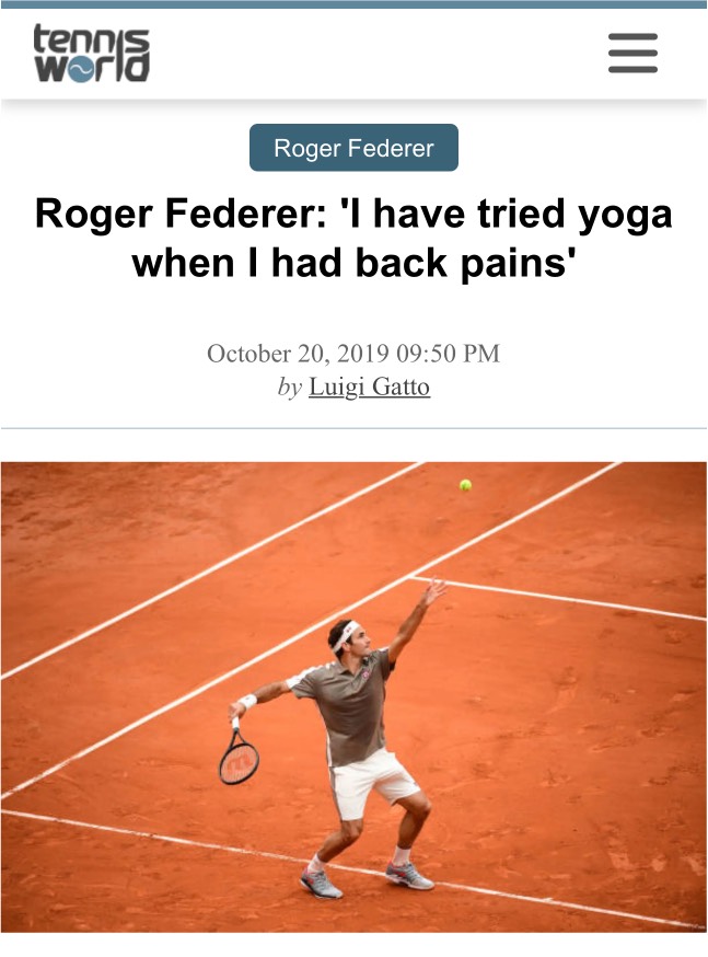 Recorte sobre Roger Federer