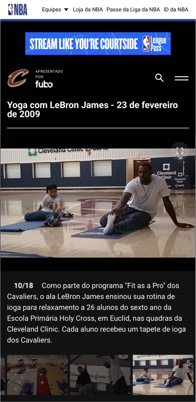 Recorte sobre LeBron James